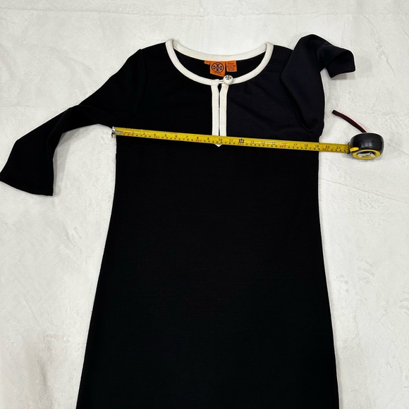Tory Burch Women's Black Wool Knit Dress Long Sleeve, Size M. - Picture 4 of 13